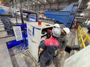 宝冶科技棒材自动计数分离系统赋能沙特W钢厂智能打包线